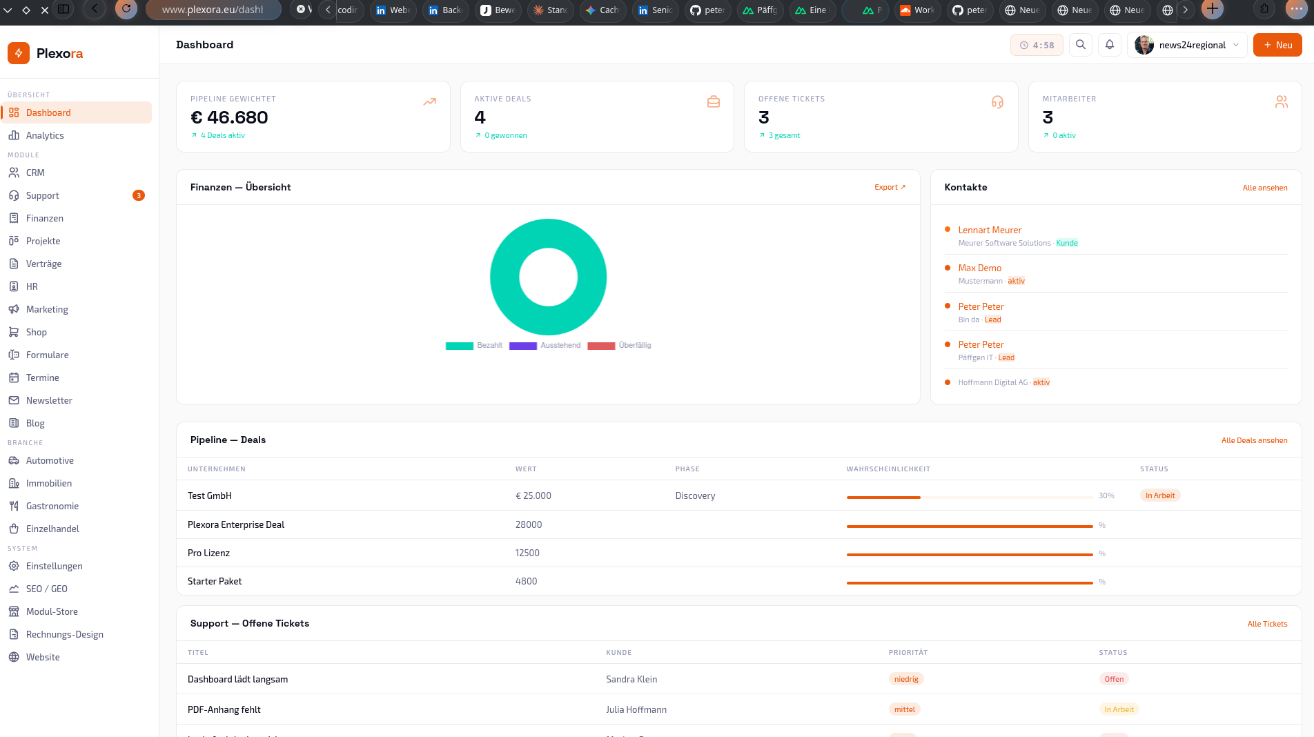 Plexora Dashboard